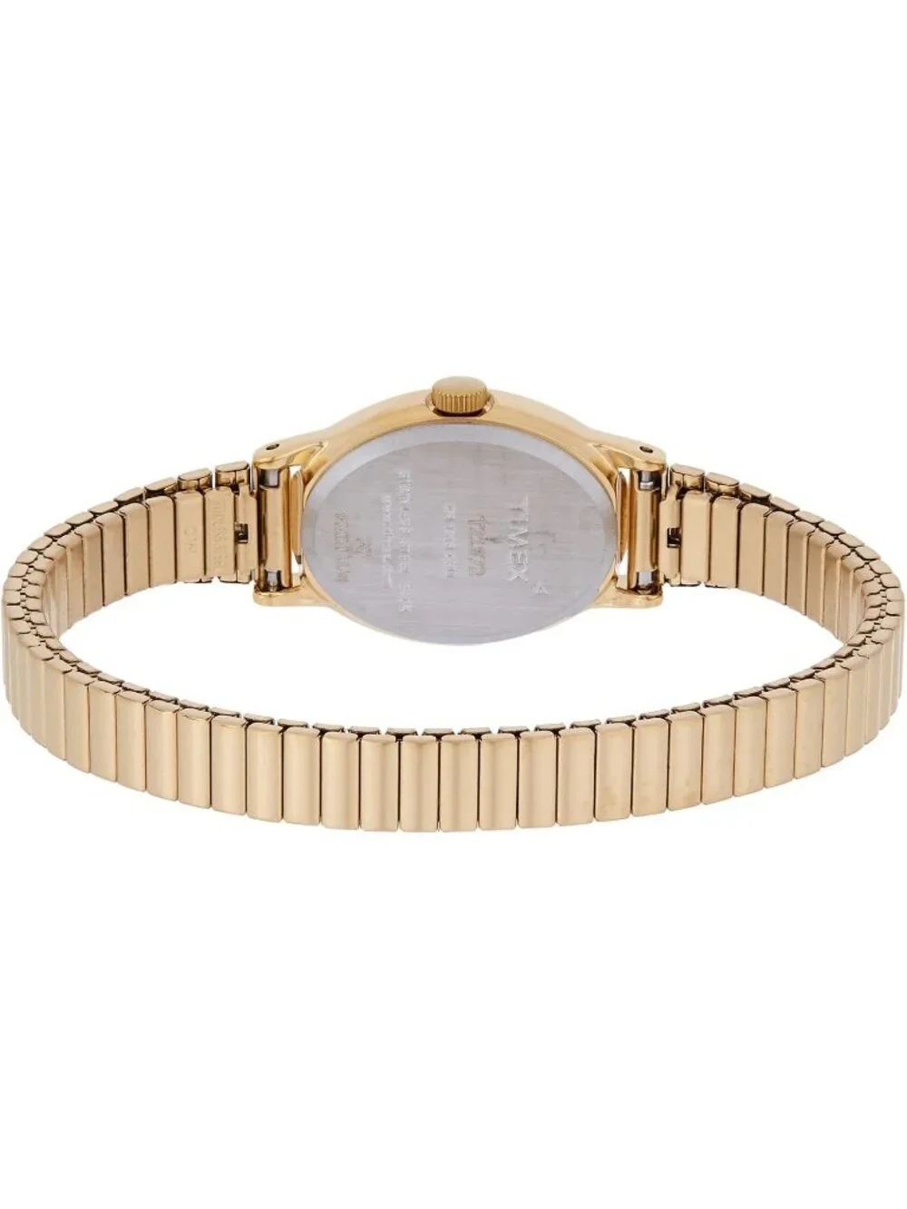 Women's Gold Analog Quartz Solid Cavatina Pearl Dial Oval Classic Wrist Watch